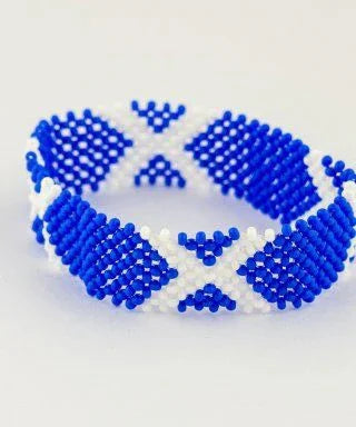 Scotland beaded flag